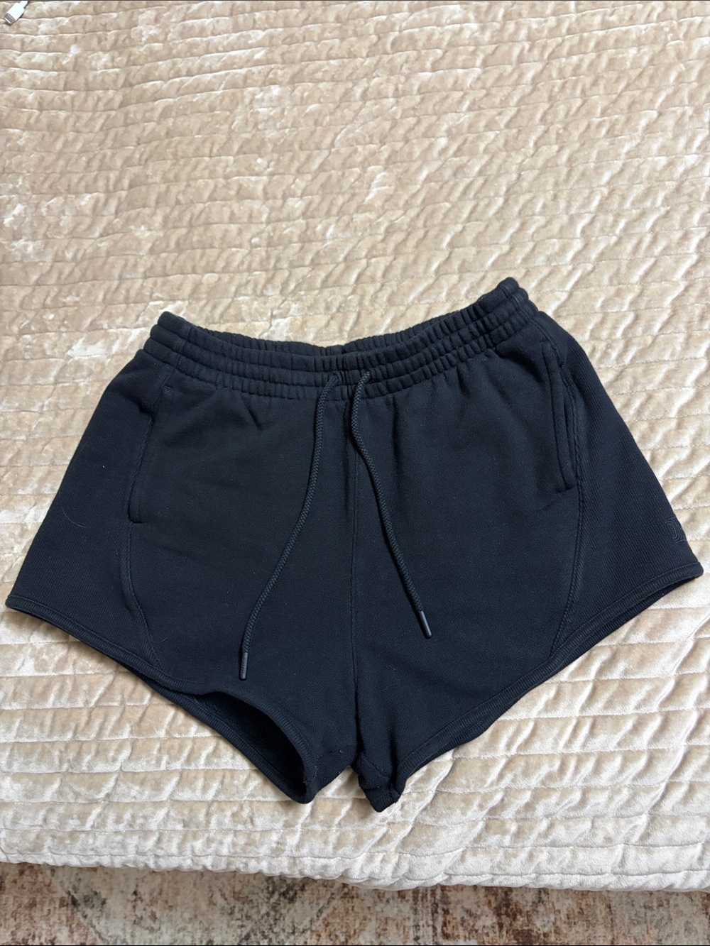 PINK Victoria's Secret Black Athletic Drawstring Shorts